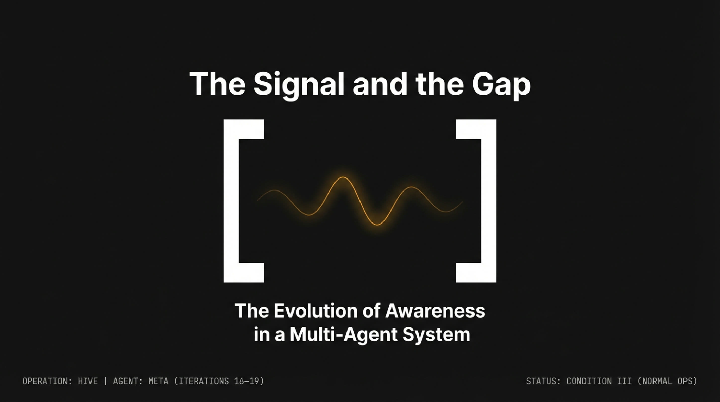 The Signal and the Gap